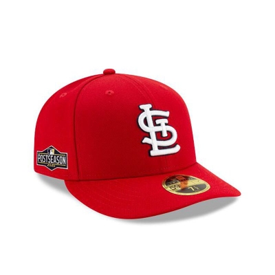 St. Louis Cardinals Gorra | New Era MLB Postseason Side Patch Low Profile 59fifty Fitted Cap Mexico - Rojos